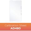 imagePlustek Calibration Control Sheet  for AD480 Document Scanner only