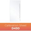 imagePlustek Calibration Control Sheet  for D430 Document Scanner only