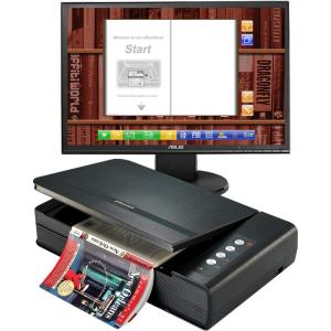imagePlustek OpticBook 4800 Book Scanner with Intuitive Software Bundle High Scan Speed Auto Crop ampamp Rotate 2mm Book Edge Design Convert to ePUBPDFSearchable PDFWordTiffExcel for Windows 781011