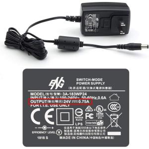 imagePlustek Power Adapter 24V 075A for Z300 PS186 PS188 PS286 PS283 PS3060U OpticBook 3800 3900 4800AD480 D430 OpticSlim 1180 use