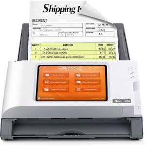 imagePlustek eScan Enterprise Network Document Scanner Wireless HighSpeed with Huge Touchscreen Simple Deployment at Scale