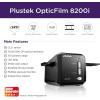 imagePlustek OpticFilm 8200i SE  35mm Film ampamp Slide Scanner 7200 dpi  48bit Output Integrated Infrared DustScratch Removal Bundle Silverfast SE Plus 9  Support Mac and PC