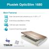 imagePlustek OpticSlim 1680  High Speed Large Format Flatbed Scanner scan Tabloid Size in 3 Seconds Dual View Function Enable You to Quickly Check The Image Adjustment Effect