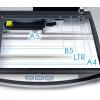 imagePlustek PL4080  High Speed Versatile Scanner Flatbed  ADF All in one with 50 Sheet Document Feeder and A4 Size Flatbed scan Special Design Suit for Multi Folded documents