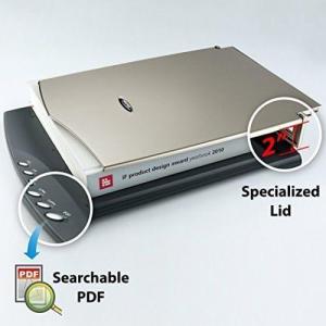 imagePlustek OpticSlim 2610 Flatbed Scanner Special Design for Thick Book Design Soho and Personal use for PC and Mac
