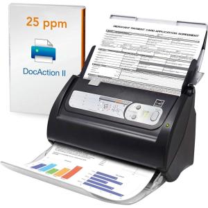 imagePlustek PS186 Desktop Document Scanner with 50Pages Auto Document Feeder ADF for Windows 78  1011 IntelAMD only