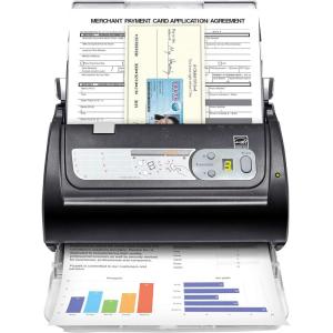 imagePlustek PS188 High Speed DoubleSided Color Document Scanner with Automatic Document Feeder ADF 30 Pages Per Minute Support Windows 781011